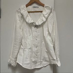 White Peter-Pan Collar Shirt